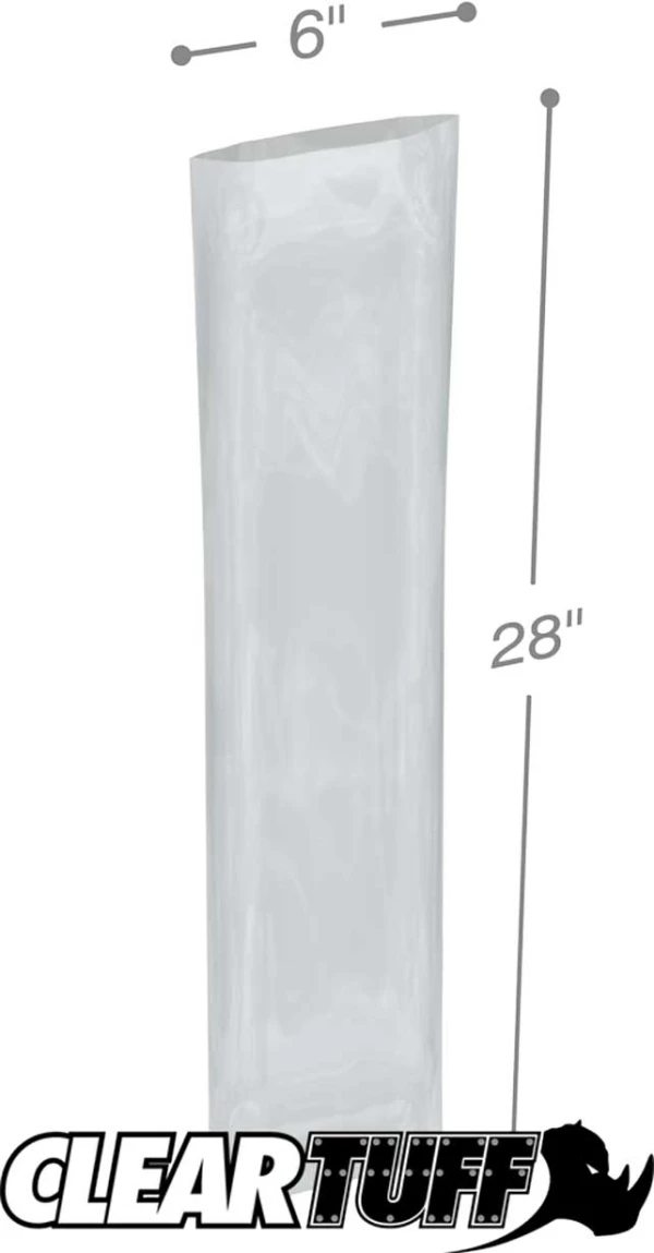 6 x 28 6 mil Poly Bags 6 x 28 6 mil Poly Bags