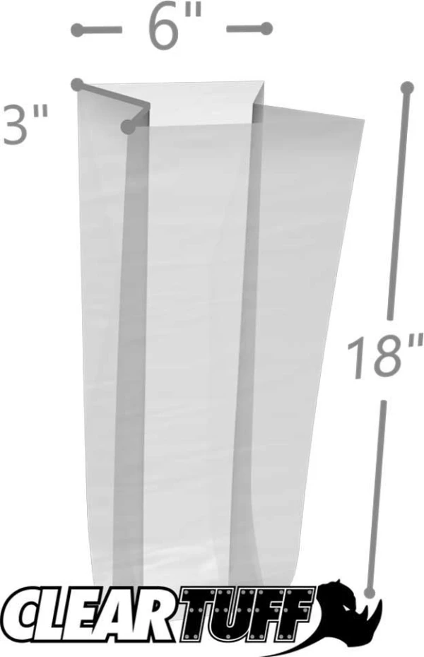 6 x 3 x 18 Gusseted Poly Bags 3 Mil 6 x 3 x 18 Gusseted Poly Bags 3 Mil