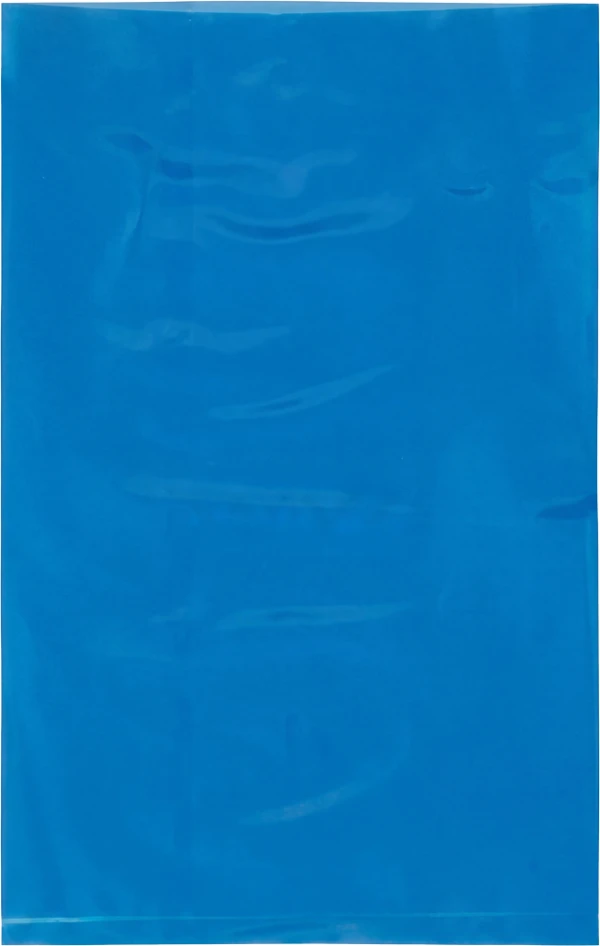 6 in. x 9 in. Blue Flat Poly Bags