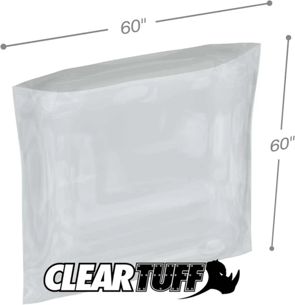 60 x 60 4 mil Poly Bags 60 x 60 4 mil Poly Bags