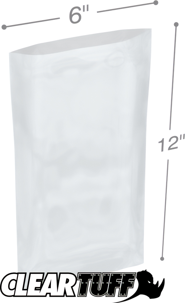 2 Mil 6 x 12 Poly Bags
