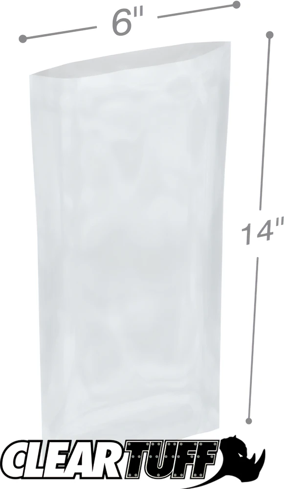 6 x 14 2 mil Poly Bags