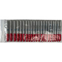 6 x 15 2 mil Ziplock Bags with red markers
