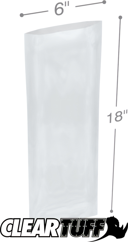 2 Mil 6 x 18 Poly Bags