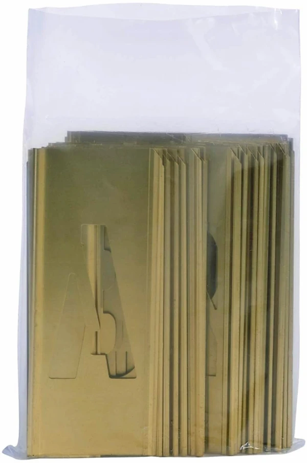 2 mil poly bag 2 mil poly bag holding stencil letters