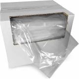 Dispenser Box of 6 x 3 x 15 0.7 mil Food Utility Bags with Bag Pulled out of Box