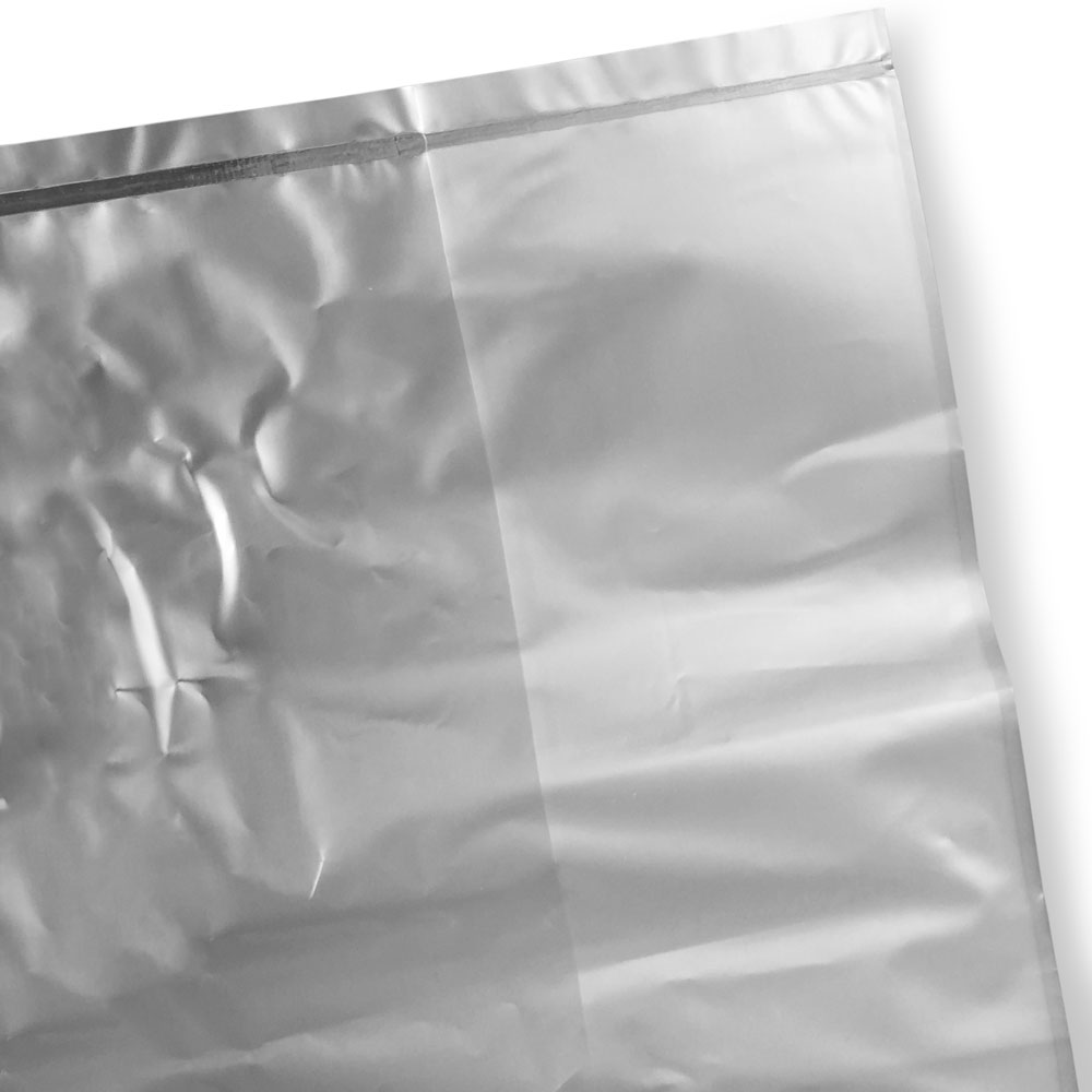 Close up of 6 x 3 x 15 0.9 mil Food Utility Bags Bottom Seal