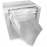 Dispenser Box of 6 x 3 x 15 0.9 mil Food Utility Bags with Bag Pulled out of Box