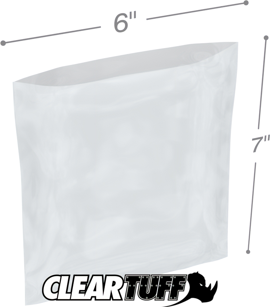 6 x 7 2 mil Poly Bags