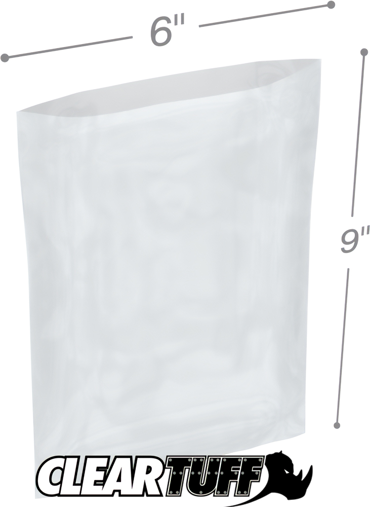 6 x 9 2 Mil Flat Poly Bags