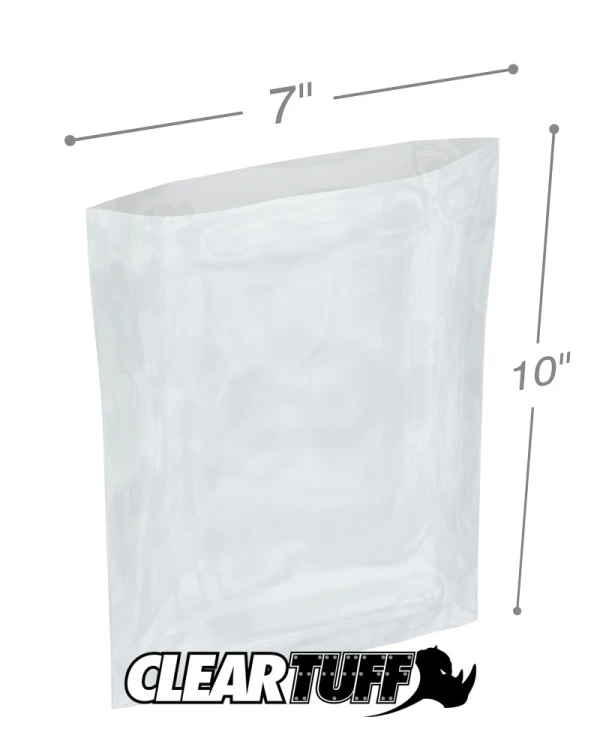 2 Mil 7 x 10 Poly Bags