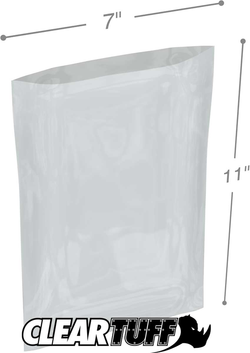 7 x 11 2 mil Poly Bags