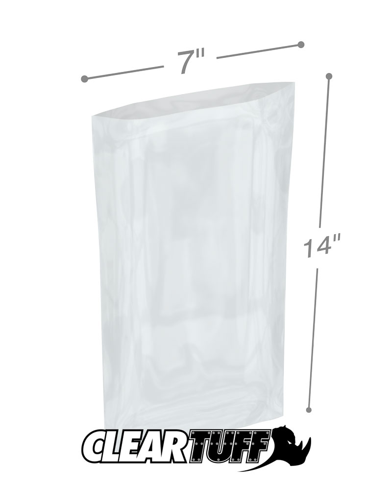 7 x 14 1 mil Poly Bags