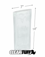 Clear 7 x 18 1 mil Poly Bags