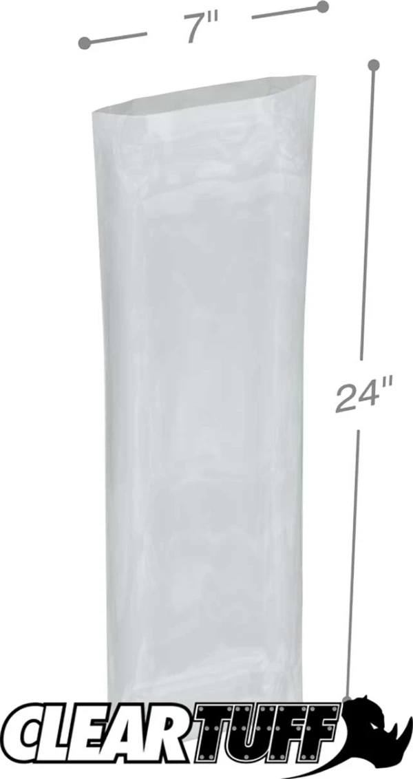 7 x 24 4 mil Poly Bags 7 x 24 4 mil Poly Bags