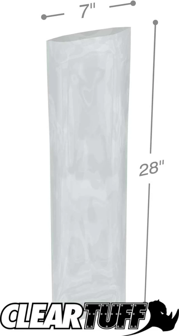 7 x 28 3 mil Poly Bags 7 x 28 3 mil Poly Bags