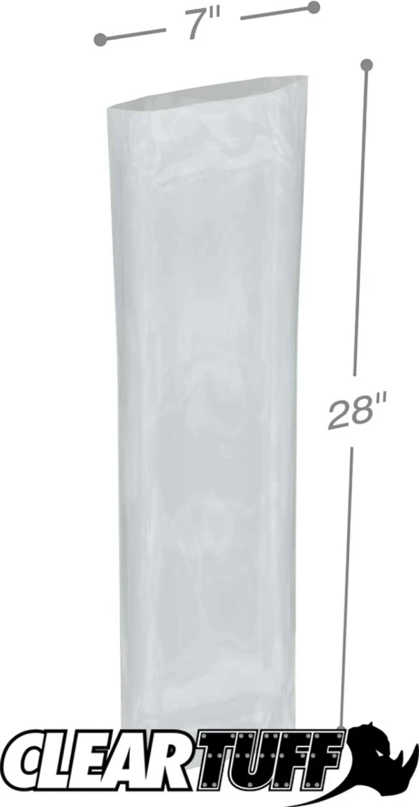 7 x 28 6 mil Poly Bags 7 x 28 6 mil Poly Bags