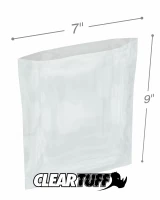 Clear 7 x 9 1.5 mil Poly Bags