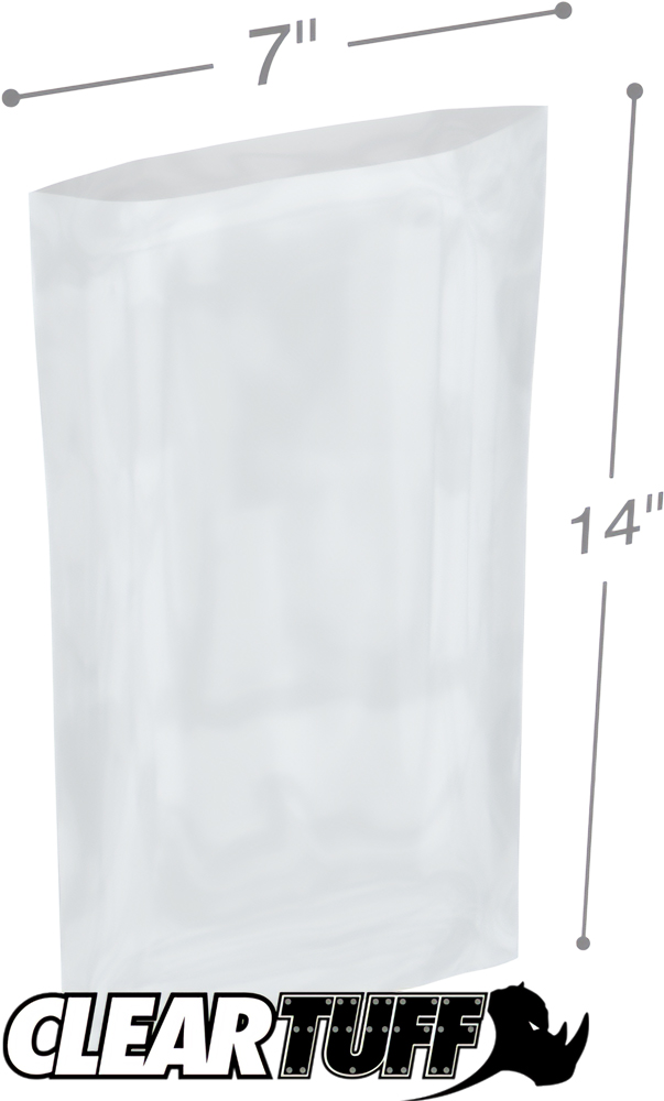 7 x 14 2 mil Poly Bags