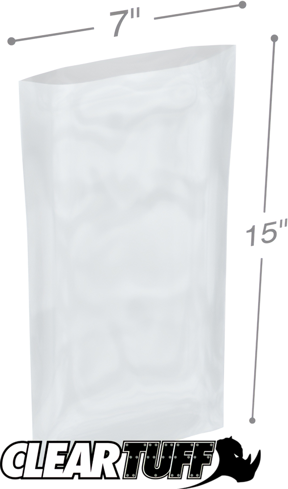 7 x 15 2 mil Poly Bags Clear 7 x 15 2 mil Poly Bags