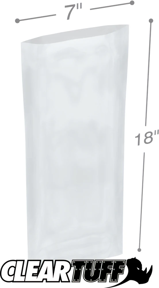 2 Mil 7 x 18 Poly Bags