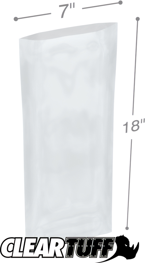 2 Mil 7 x 18 Poly Bags