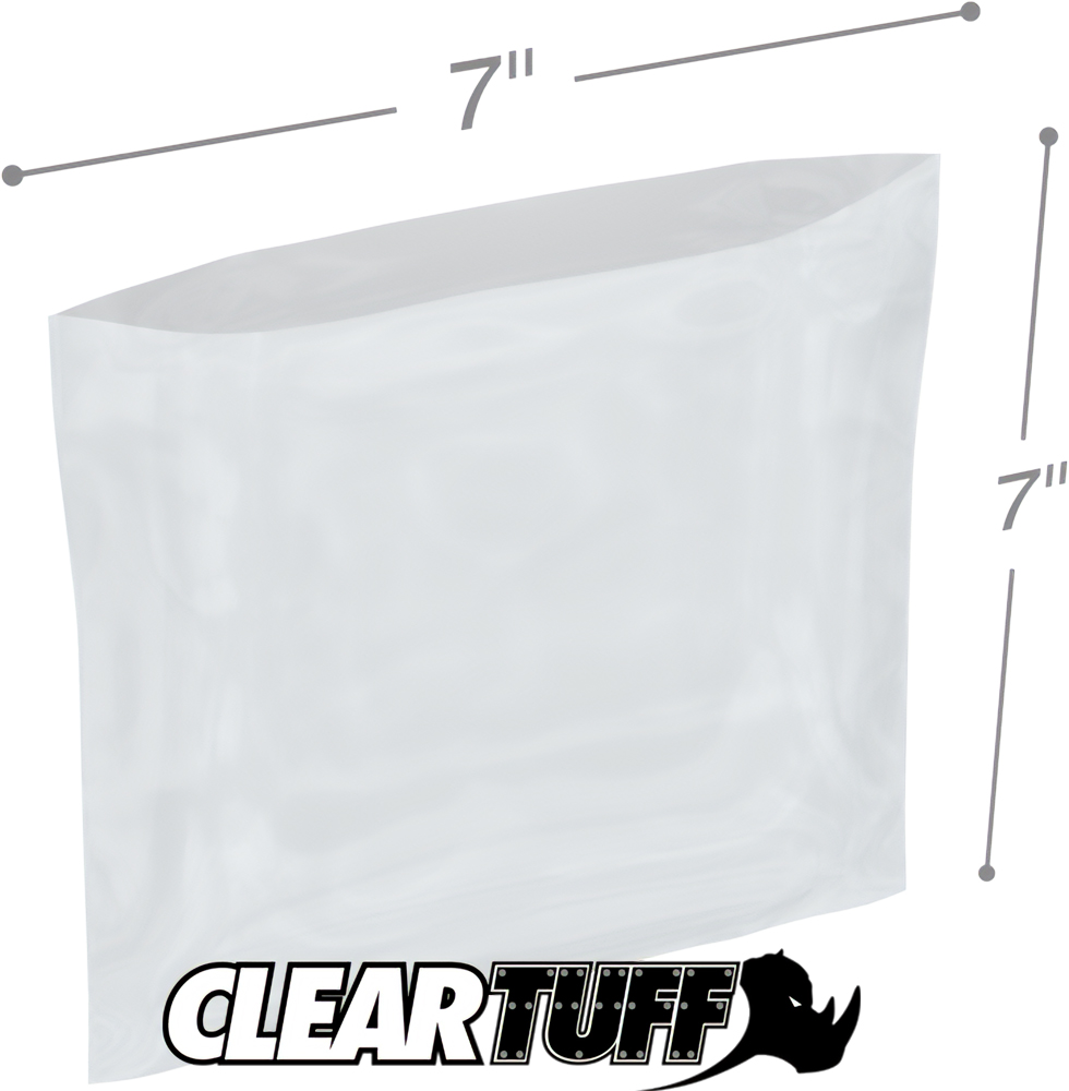 7 x 7 2 mil Poly Bags
