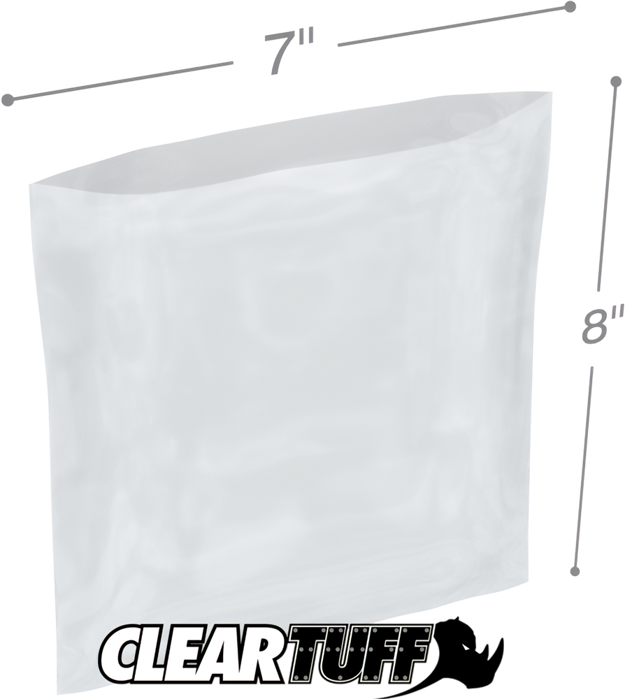 7 x 8 2 mil Poly Bags