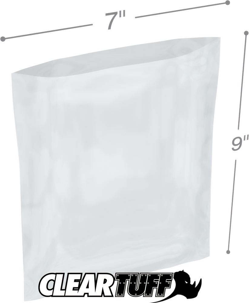 7 x 9 2 mil Poly Bags