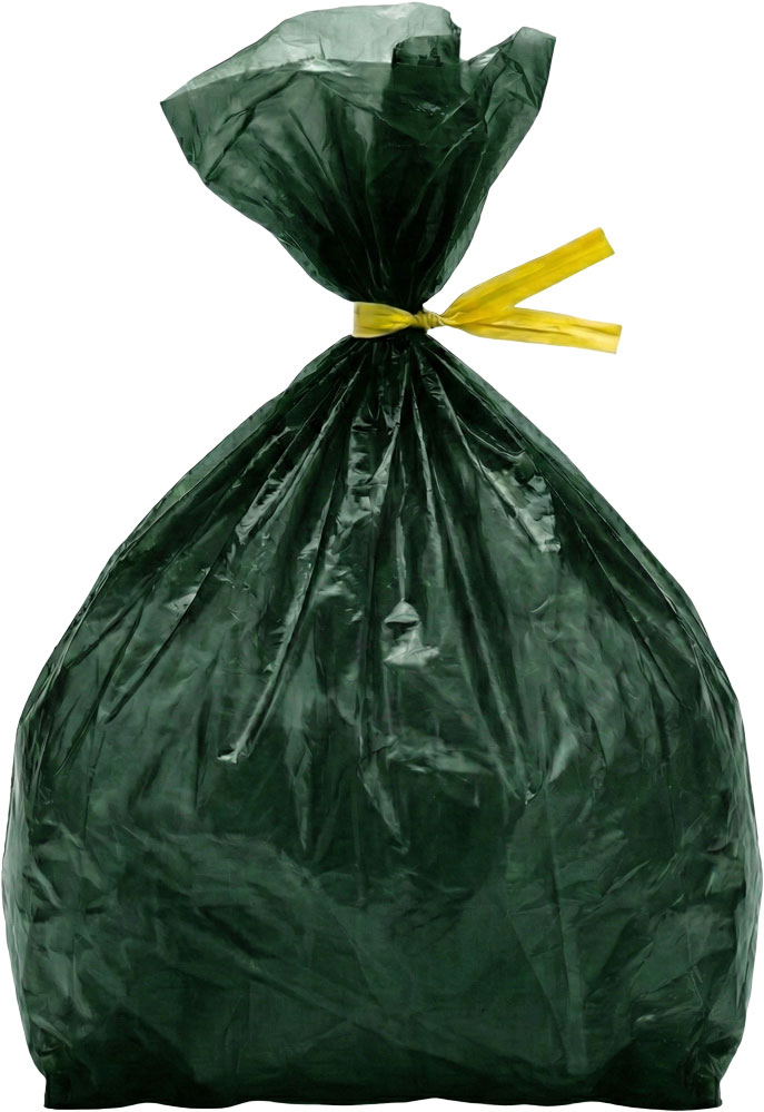 8 in. x 10 in. Black Flat Poly Bags Twist Tie Shut