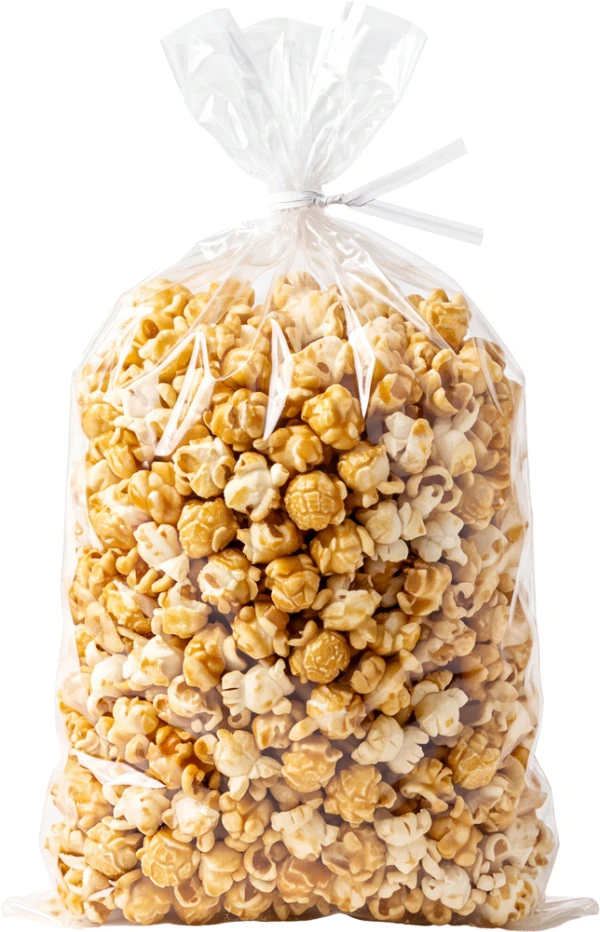 8 x 12 1.5 Mil Flat Kettle Corn Poly Bags 1.5 Mil 8 x 12 Kettle Corn Poly Bags