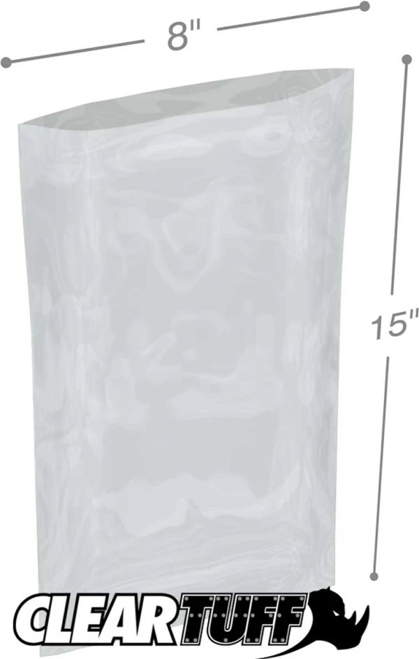 8 x 15 3 mil Poly Bags 8 x 15 3 mil Poly Bags