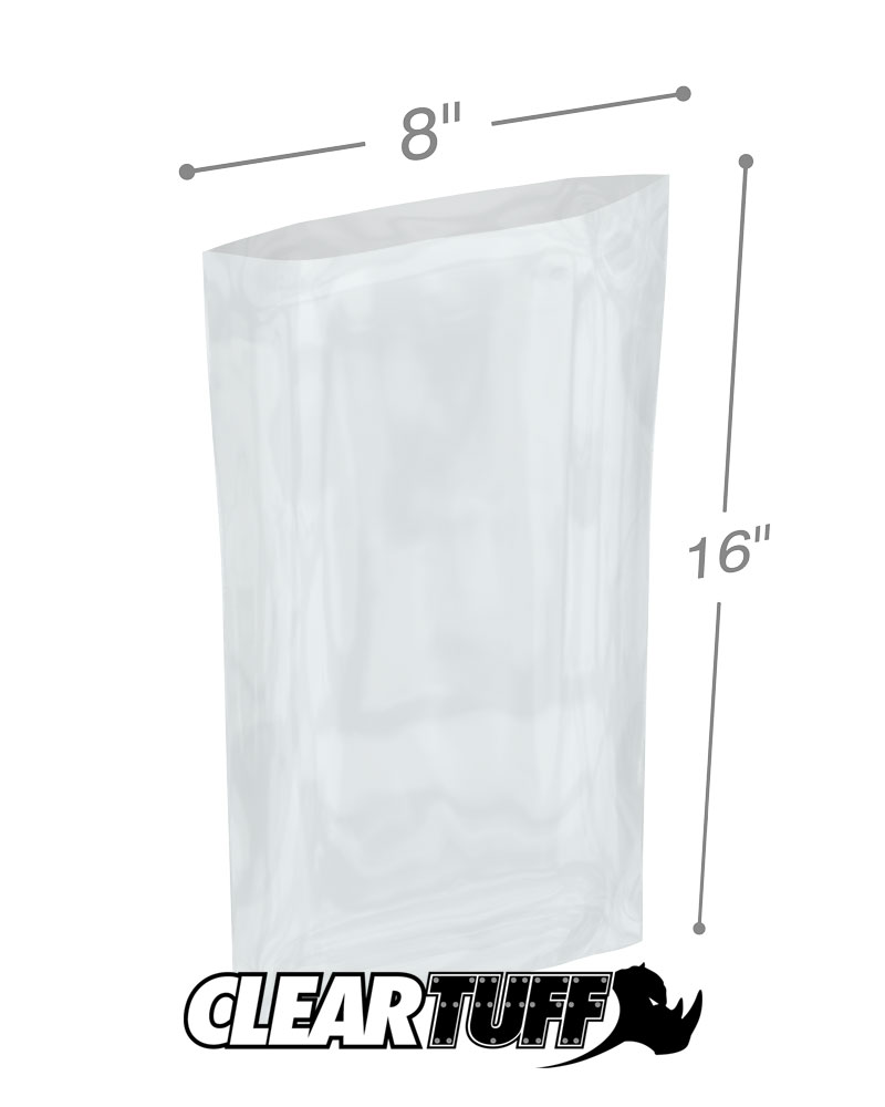 8 x 16 3 mil Poly Bags