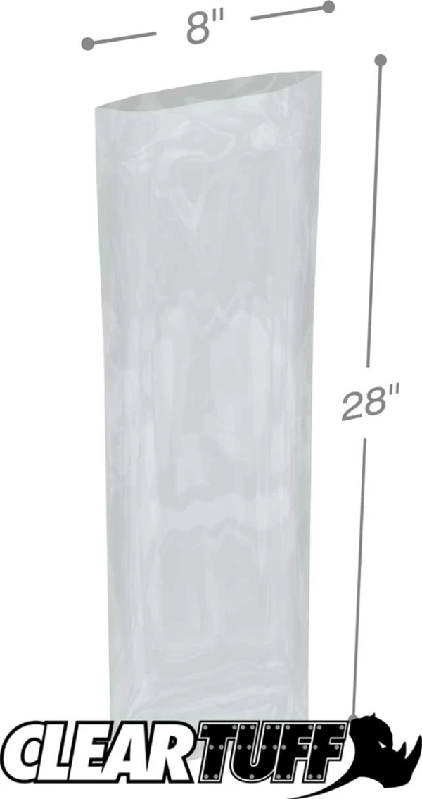8 x 28 3 mil Poly Bags 8 x 28 3 mil Poly Bags