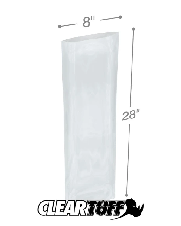 8 x 28 4 mil Poly Bags 8 x 28 4 mil Poly Bags