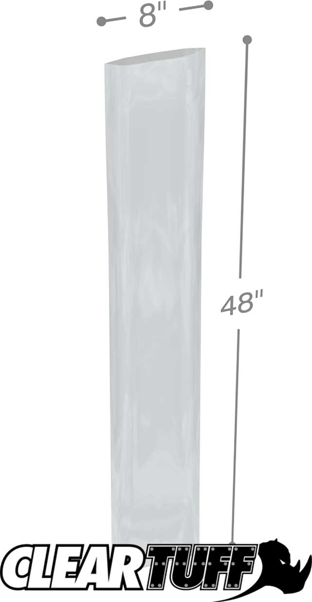 8 x 48 2 mil Poly Bags