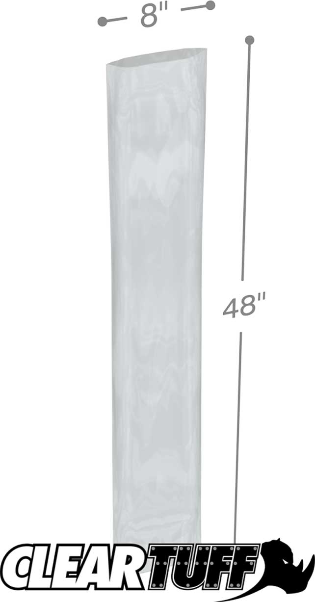 8 x 48 3 mil Poly Bags