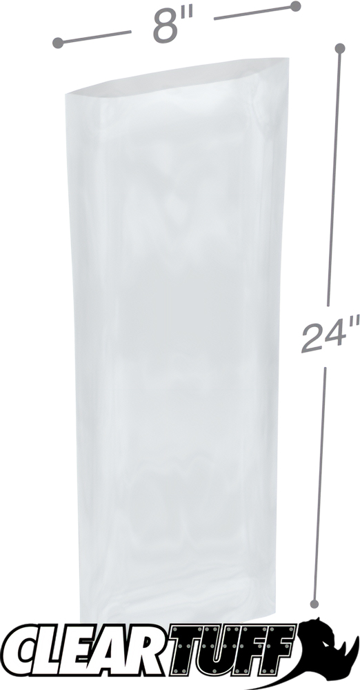 8 x 24 2 mil Poly Bags