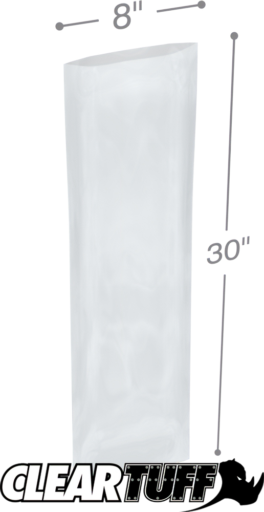 8 x 30 2 mil Poly Bags 8 x 30 2 mil Poly Bags