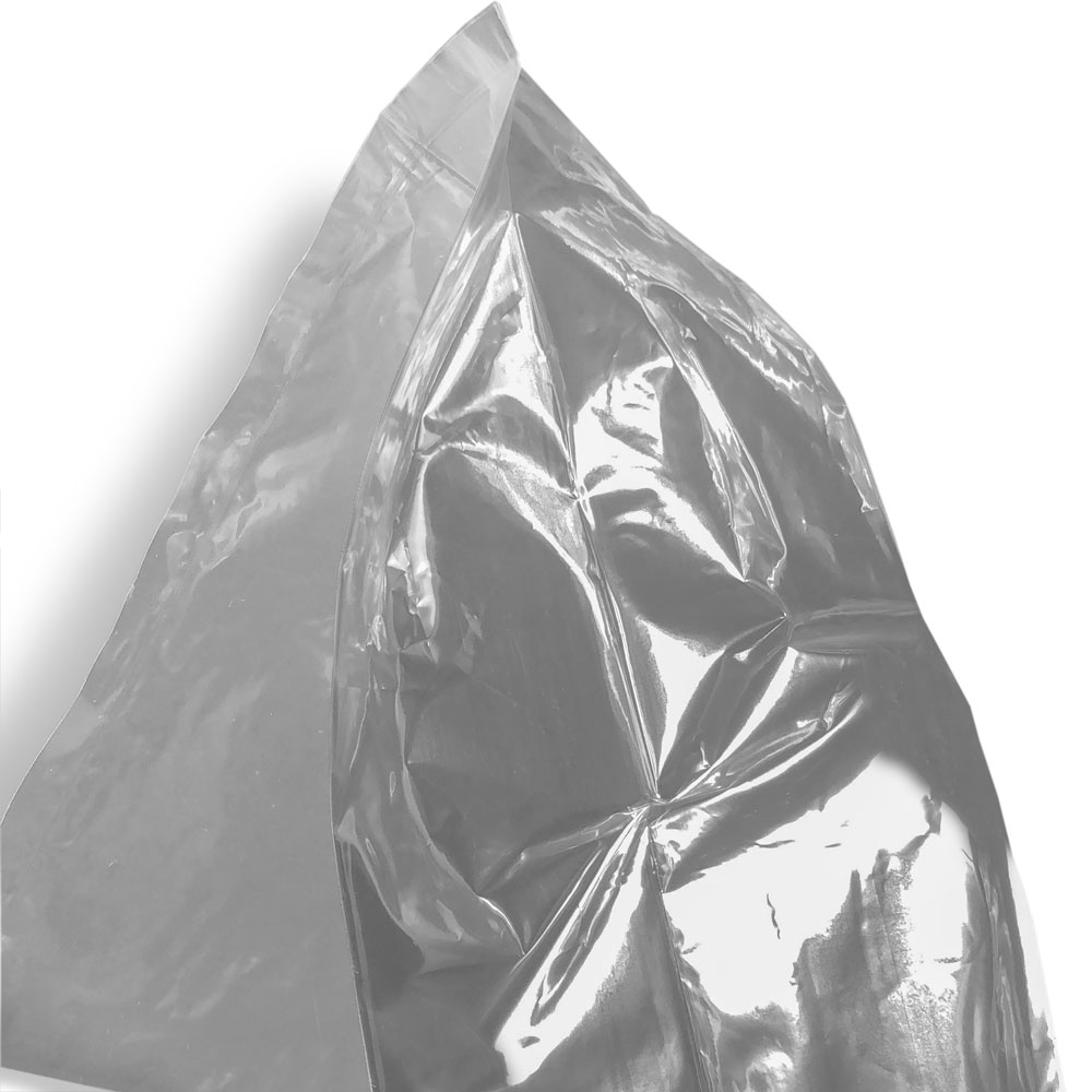 Close up of 8 x 3 x 15 0.75 mil Utility Bags Side Gusset