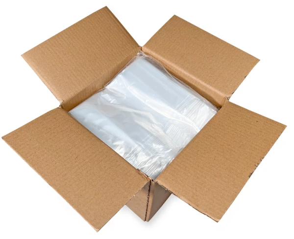 8x3x15 1 Mil Gusseted Poly Bags Case 8 x 3 x 15 .001 Plastic Gusseted Bags Case
