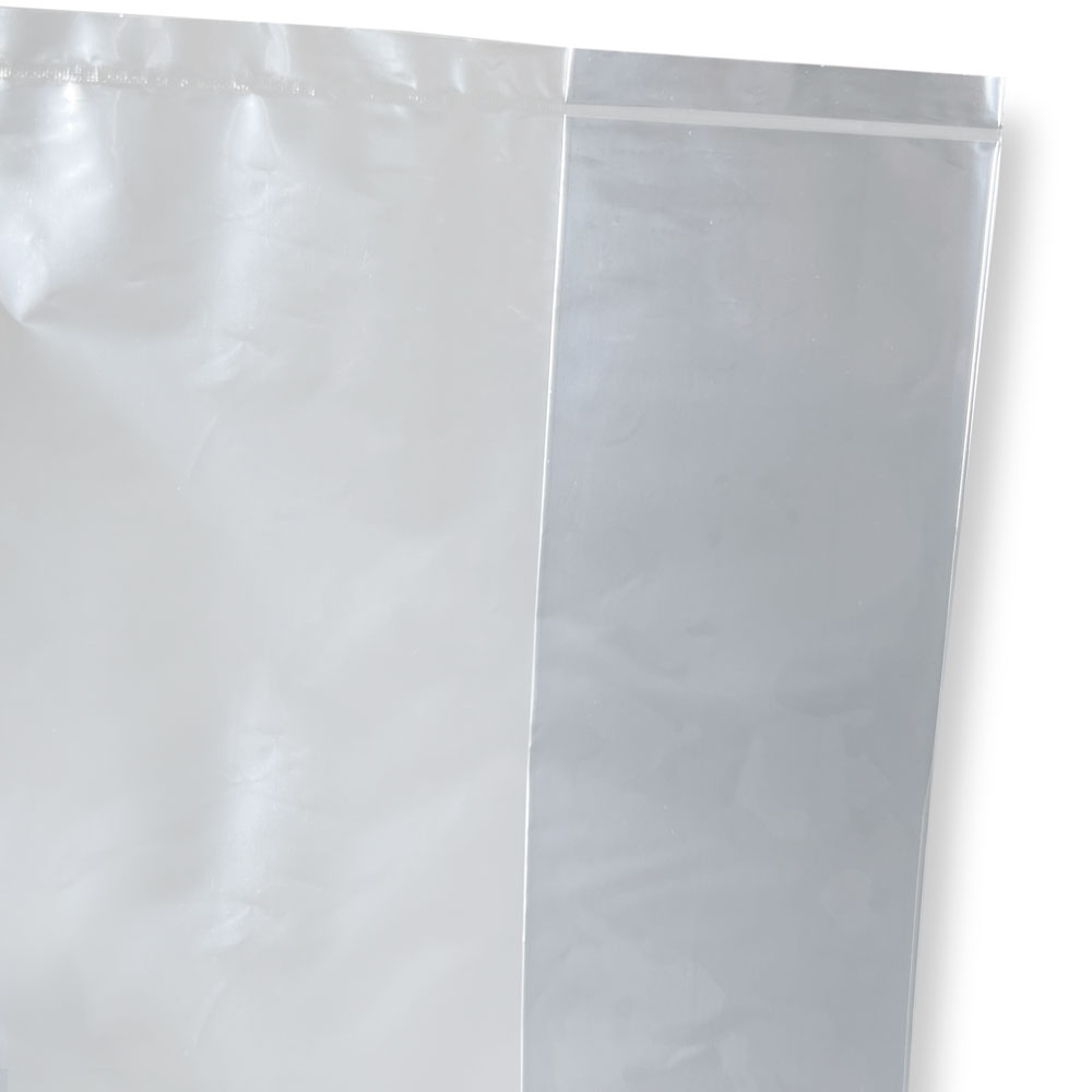 Bottom Seal of 8 x 4 x 15 .001 Plastic Gusseted Bags