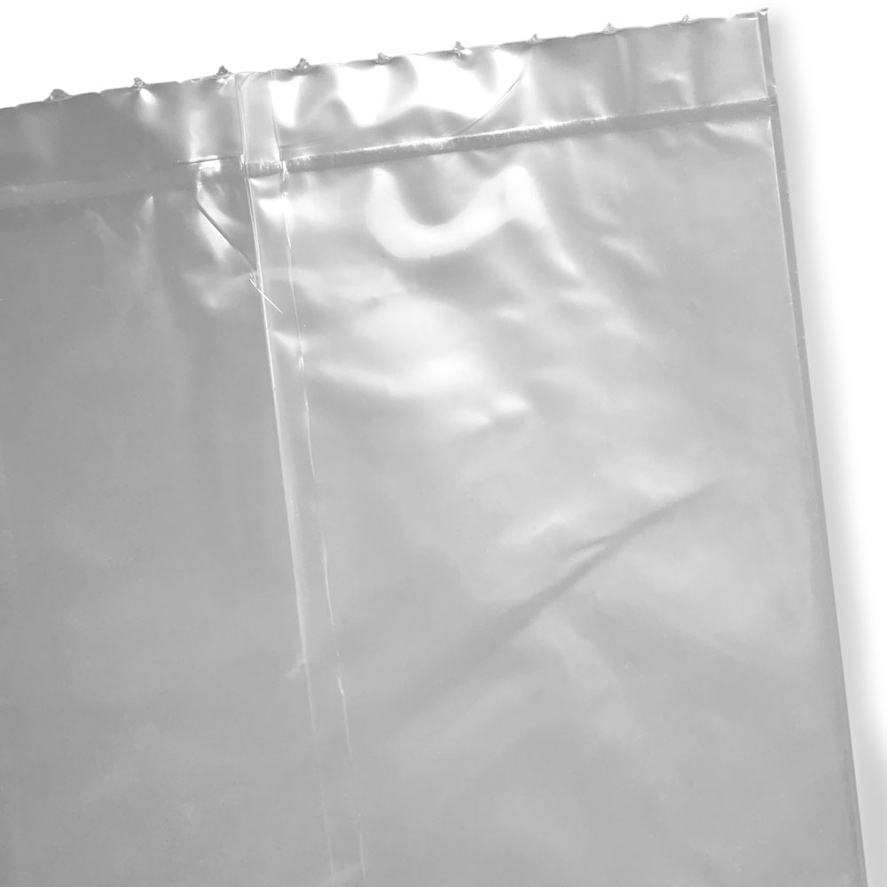 Close up of 8 x 4 x 18 1.25 mil Utility Bags Bottom Seal