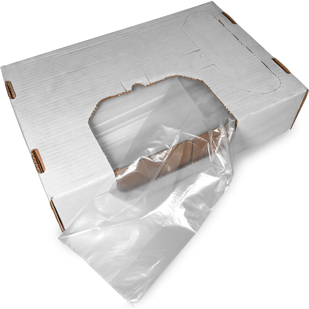 8 x 4 x 18 1.25 mil Utility Bags Dispensed from Opening on Long Side of Box