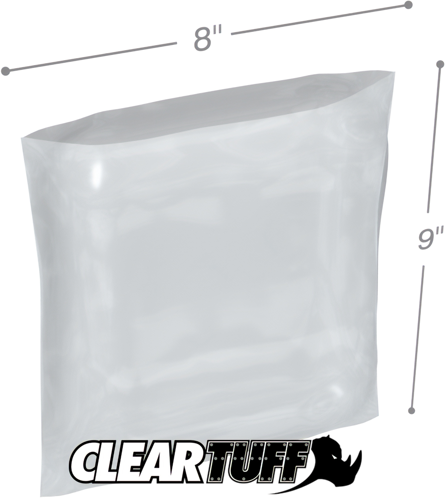 8 x 9 2 mil Poly Bags