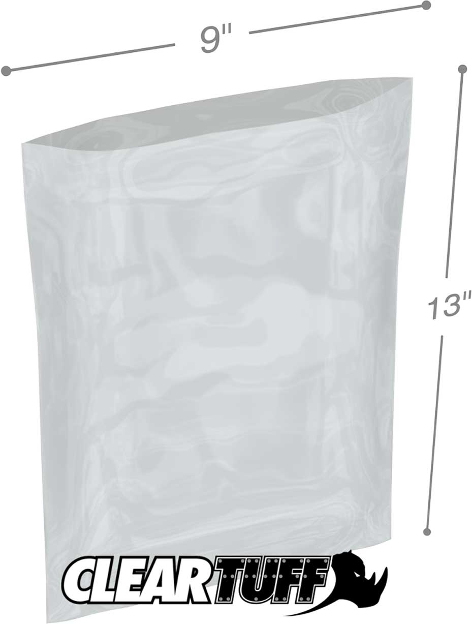 9 x 13 3 mil Poly Bags