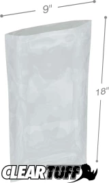Clear 9 x 18 3 mil Poly Bags
