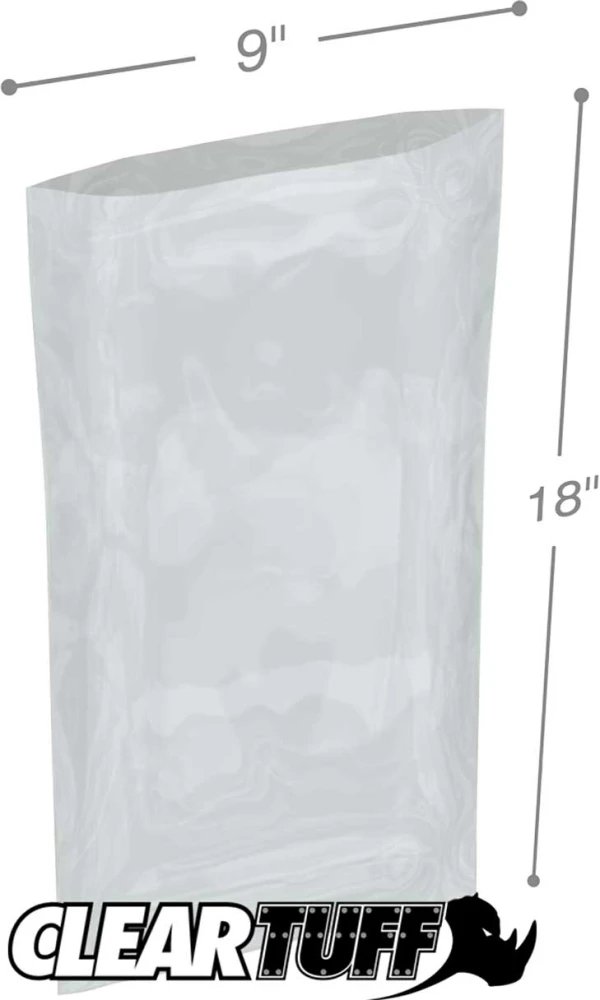 9 x 18 3 mil Poly Bags Clear 9 x 18 3 mil Poly Bags