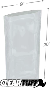Clear 9 x 20 3 mil Poly Bags