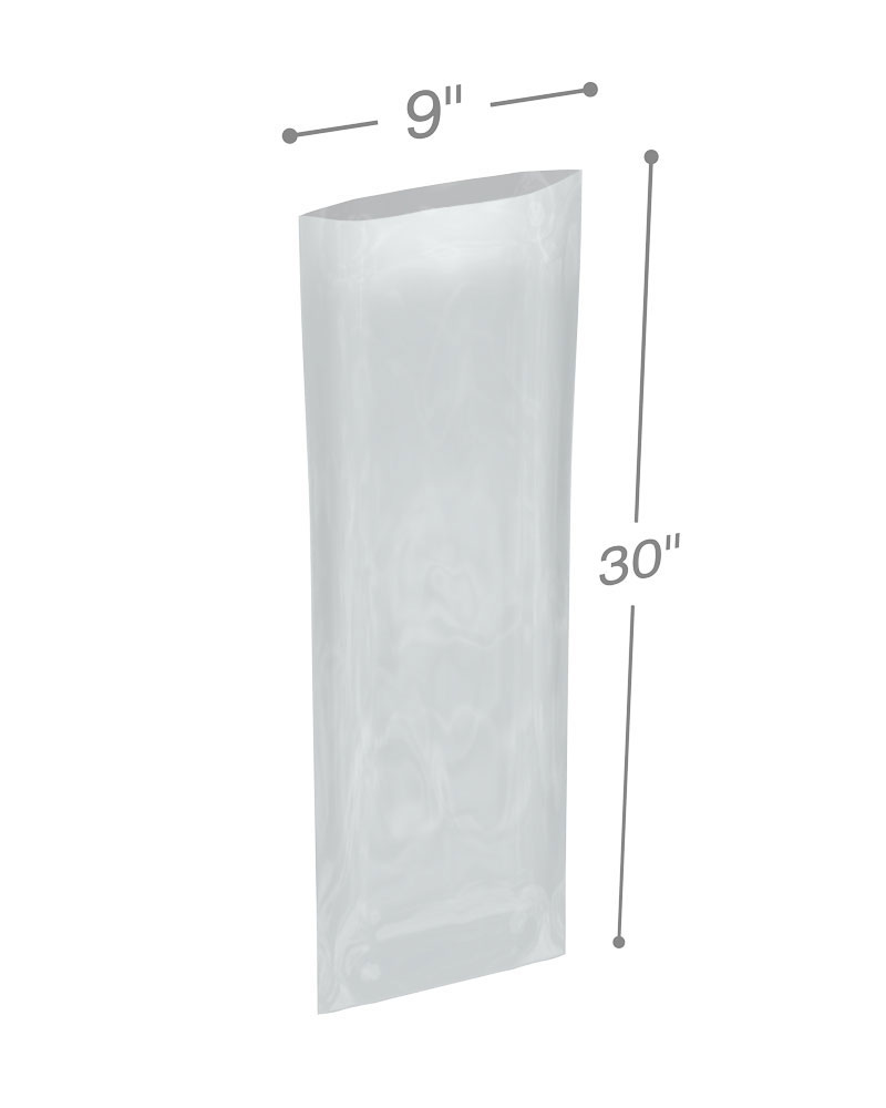 Clear 9 x 30 3 mil Poly Bags